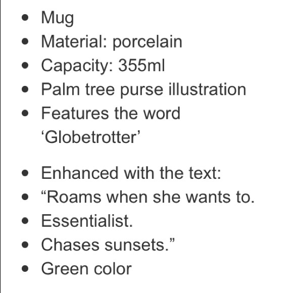 KATE SPADE Vacation Palm Tree Chases Sunsets Mug - Picture 3 of 5